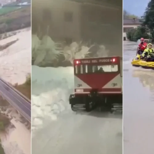 Pueblos aislados, puentes derrumbados, evacuaciones y fuertes nevadas por el temporal que azota a Italia
