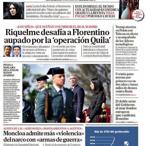 Portada de EL MUNDO del jueves 14 de mayo de 2026