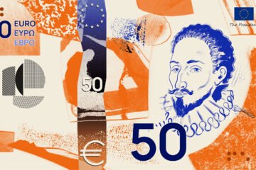 Cervantes, candidato a billete de 50 euros: el BCE decide el nuevo diseño del dinero europeo entre ríos y aves o figuras de la cultura