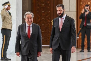 Guterres alaba la transición en Siria y llama a Israel a respetar su integridad territorial
