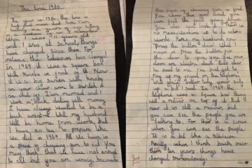 Encuentran en un sofá una carta escrita hace casi 60 años por una niña que predice las videollamadas y otros avances tecnológicos