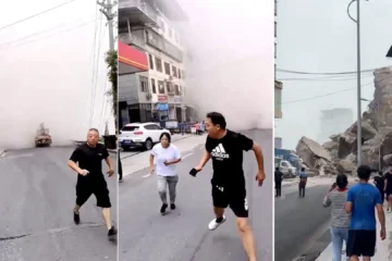 Las terroríficas imágenes de un corrimiento de tierras en China que ha causado al menos 8 muertos y decenas de desaparecidos