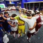 Así celebraron los jugadores de la selección su victoria ante Francia en los vestuarios: «¡A Nueva York, oé!…»