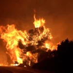 Un incendio fuera de control en Vall d’Uixò (Castellón) deja 16.000 desalojados en 15 municipios
