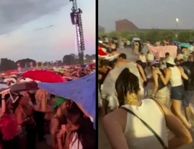 Una fuerte granizada obliga a suspender y evacuar el concierto de Bad Bunny en Milán