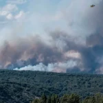 El incendio de La Mierla avanza y ya ha quemado 13.000 hectáreas y hay 800 personas desalojadas