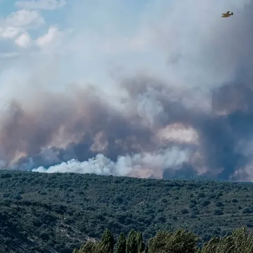 El incendio de La Mierla avanza y ya ha quemado 13.000 hectáreas y hay 800 personas desalojadas