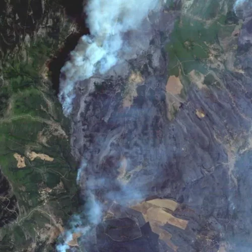 Los incendios también se combaten desde el espacio