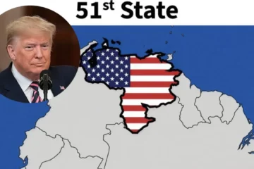Trump comparte un mensaje en su red social con un mapa de Venezuela como el estado 51 de EEUU