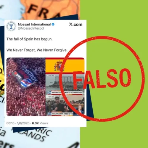 La cuenta de X del Mossad no ha publicado que ‘la caída de España ha comenzado’