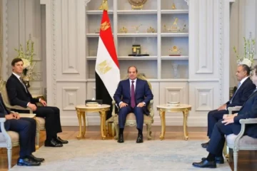 El yerno de Trump se reúne con el presidente de Egipto para intentar desbloquear el plan de paz para Gaza