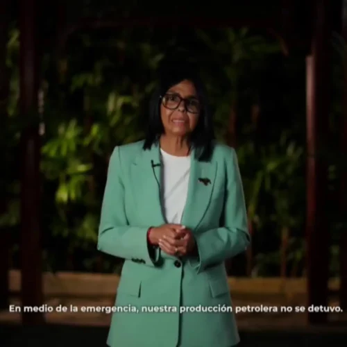 Venezuela alcanza su mayor producción petrolera desde febrero de 2019, según Delcy Rodríguez