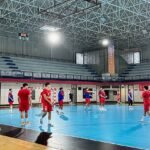 Culminado el cambio de imagen del pabellón de Amate para adaptarse a la Liga Asobal