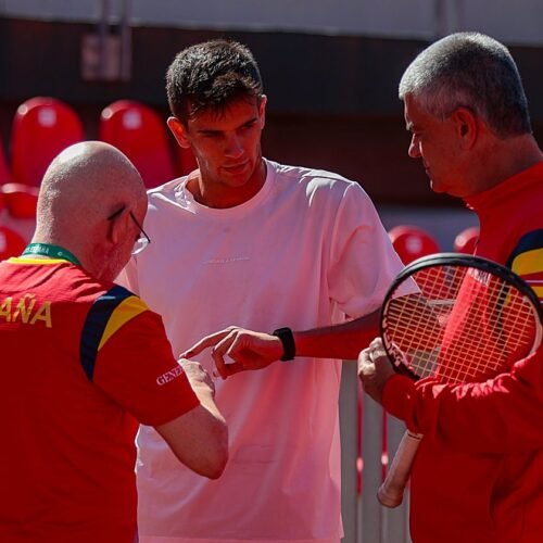 Susto de Rafa Jódar antes de la eliminatoria ante Chile