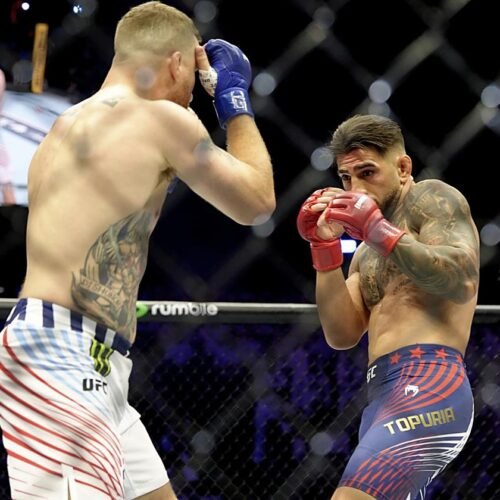 Justin Gaethje ‘atiza’ a Ilia Topuria: «No creo que sea nunca campeón del peso ligero»