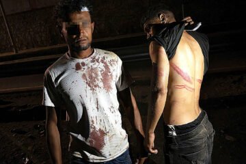 La imagen del maltrato del Ejército a los migrantes que denuncia Amnistía Internacional: apaleados por dormir en el monte