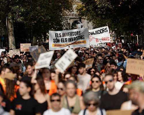 Las manifestaciones y protestas por la crisis de la vivienda en España, en imágenes